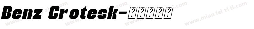 Benz Grotesk字体转换